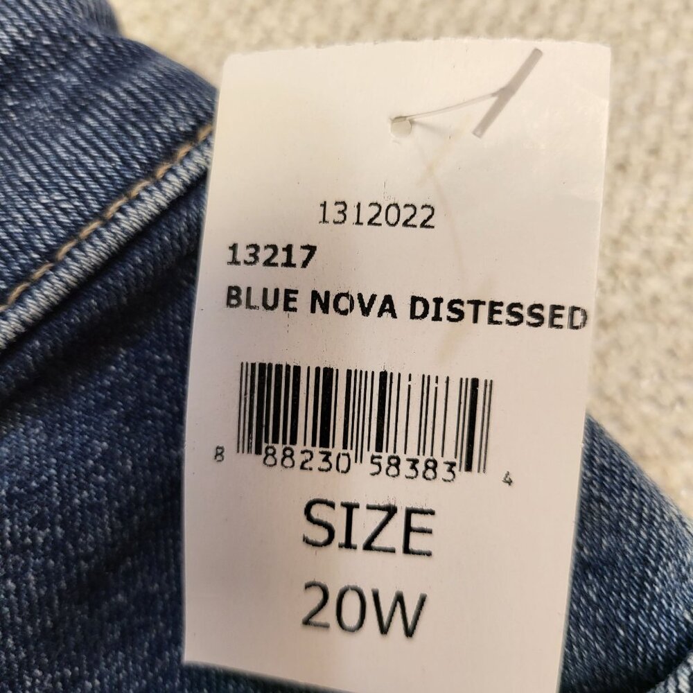 DL1961 Women's Skinny Ripped Jeans Mid Rise Stretch Denim Size 20W NWT - Picture 8 of 16